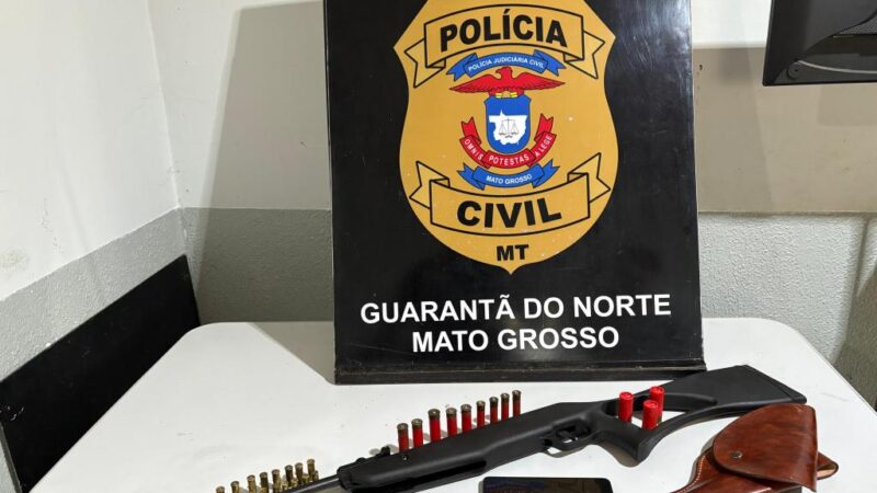 Homem é preso com arma e munições escondidas em freezer em Guarantã do Norte