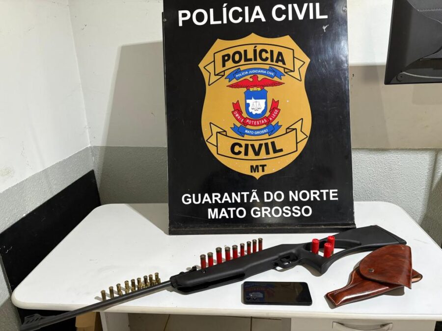 Homem é preso com arma e munições escondidas em freezer em Guarantã do Norte