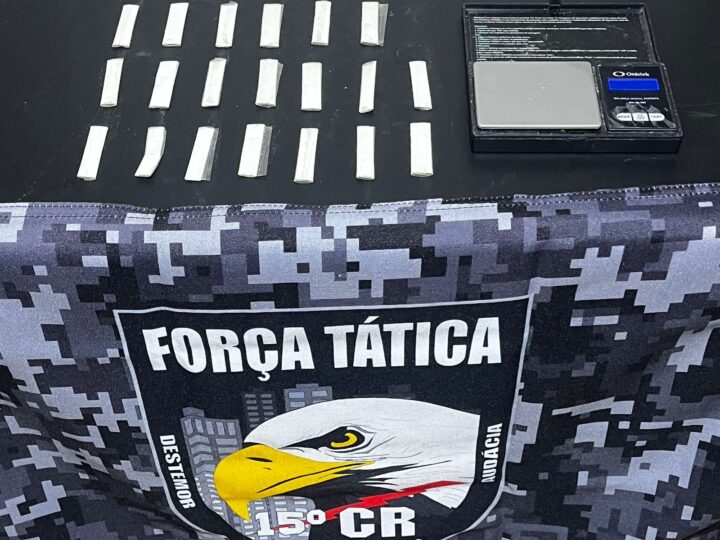 Mulher é presa por tráfico de drogas em operação da Força Tática em Guarantã do Norte