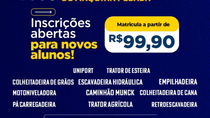 Educare Cursos & Treinamentos chega a Peixoto de Azevedo e região com formações em máquinas pesadas