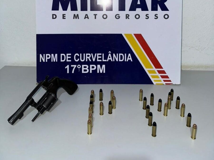 Homem é preso por ameaçar os pais e porte ilegal de arma em Curvelândia