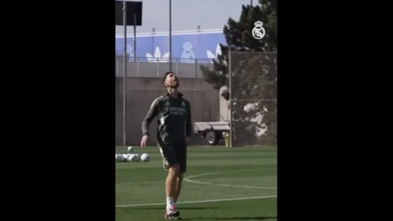 Xabi Alonso mostra classe em treino do Real Madrid com domínio perfeito