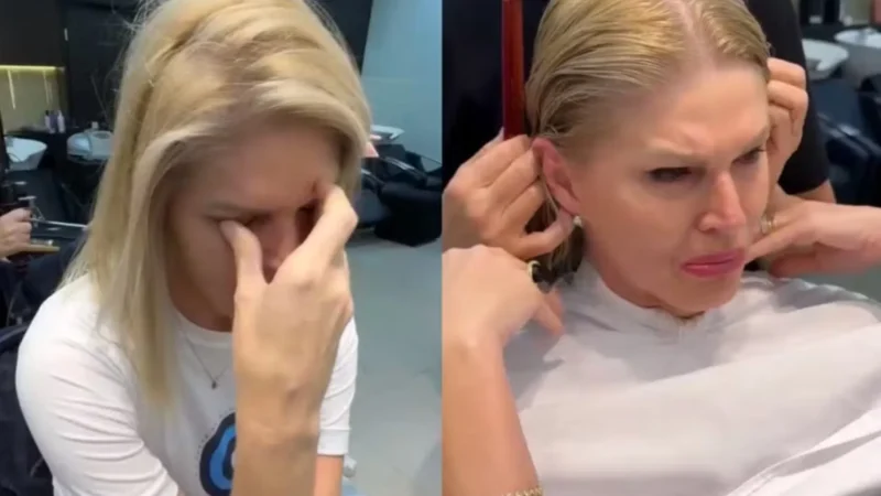 Em tratamento contra o câncer de mama, Val Marchiori se emociona ao cortar os cabelos