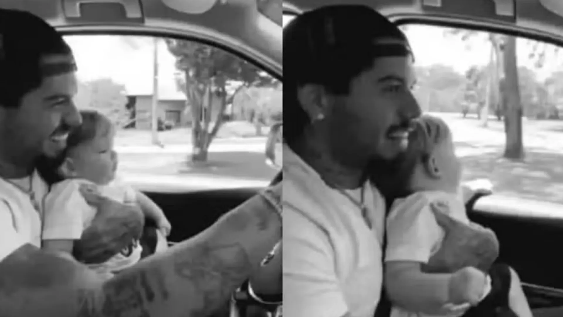 Zé Felipe é criticado após dirigir com filho de 1 ano no colo