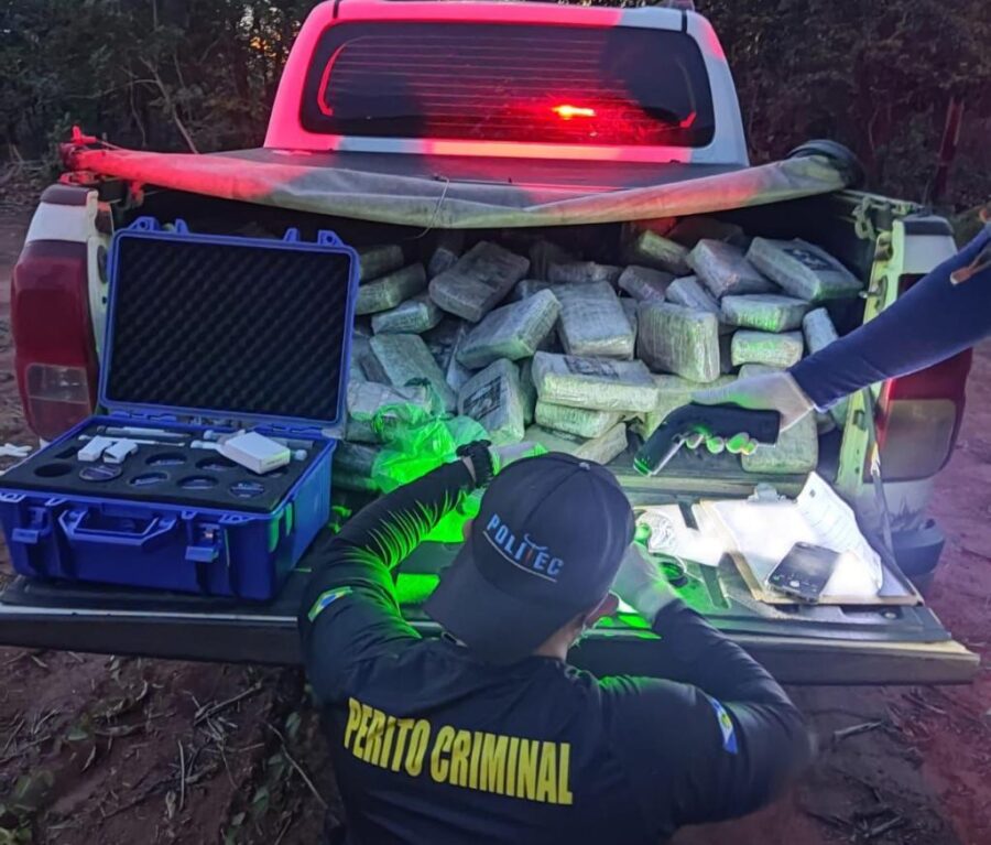 Operação integrada apreende 210 kg de maconha e prende suspeito em Campo Novo do Parecis