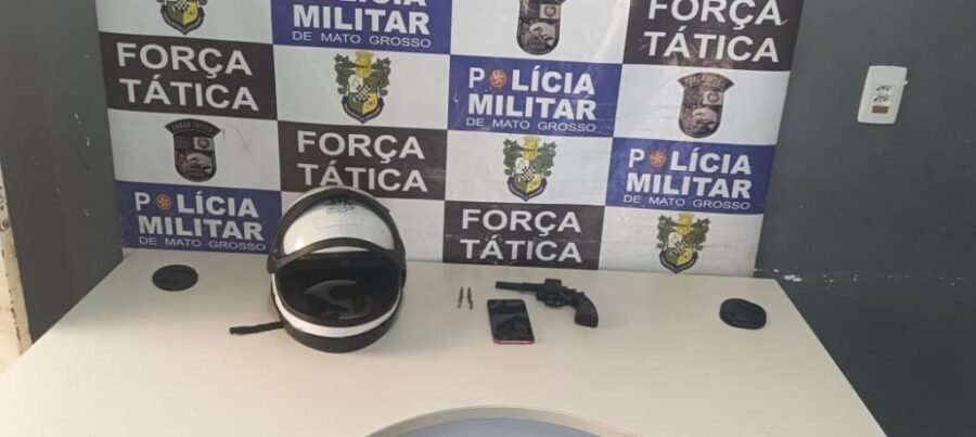 Homem é preso por porte ilegal de arma e receptação após tentativa de roubo em Rondonópolis