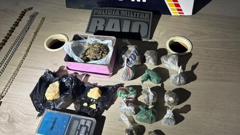 Polícia Militar apreende drogas e detém dois suspeitos em Lucas do Rio Verde