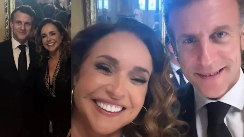 ‘Já marcamos novo encontro em Paris’, diz Daniela Mercury ao compartilhar fotos com Macron