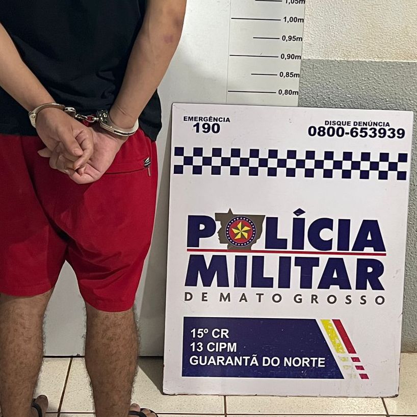 Polícia Militar prende foragido da Justiça por homicídio em Guarantã do Norte