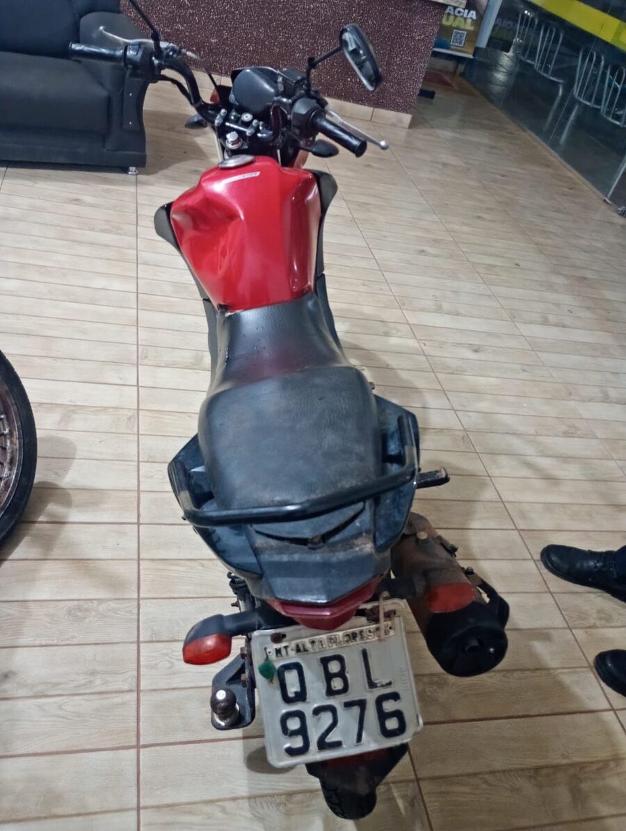 PM recupera motocicleta roubada em Terra Nova do Norte