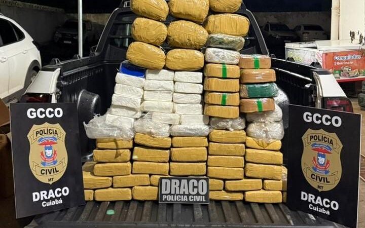 Polícia Civil prende homem e apreende 96 tabletes de drogas em Cuiabá