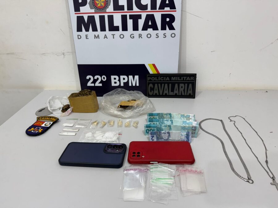 PM prende dois por tráfico de drogas durante Operação Final de Ano em Peixoto de Azevedo