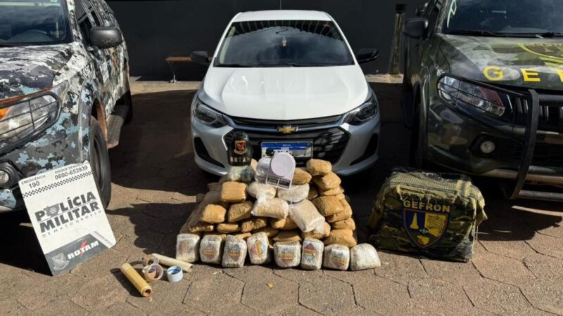 Operação conjunta apreende 117 quilos de drogas e prende casal em MT