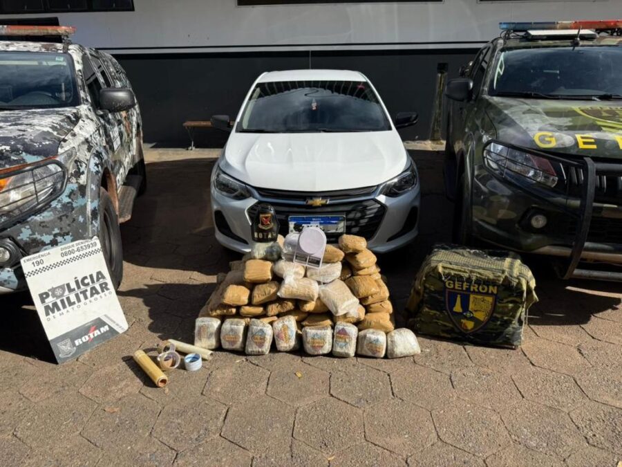 Operação conjunta apreende 117 quilos de drogas e prende casal em MT