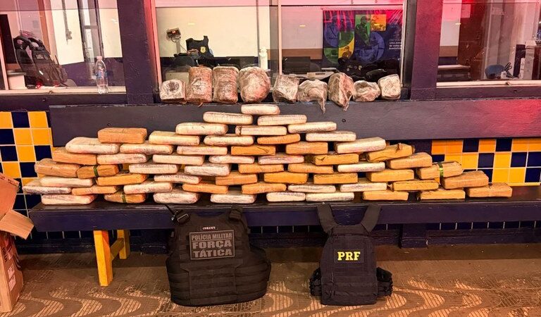 Fuga alucinada termina em apreensão de 73 kg de skunk na MT-130