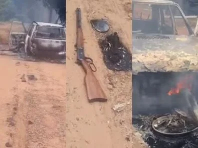 Homem mata atual companheiro da ex e morre após incêndio de veículo em MT