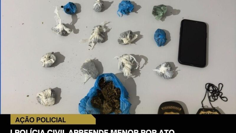 Denúncia em lava-jato leva à apreensão de adolescente por tráfico em Matupá