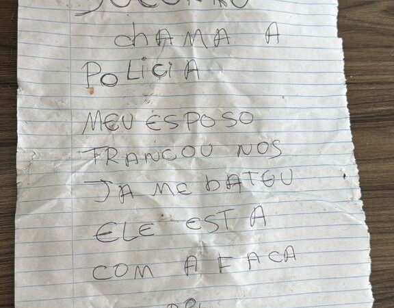 Bilhete de socorro leva PM a resgatar mulher mantida em cárcere e prender agressor em Lucas do Rio Verde