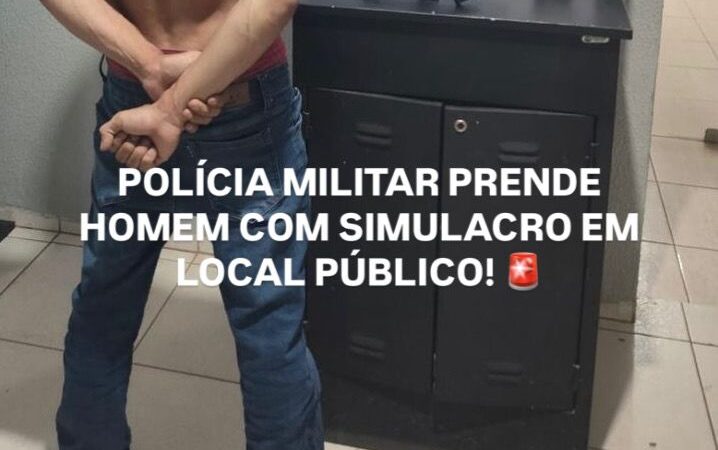 Homem com extensa ficha criminal é detido com simulacro de arma e causa pânico em Guarantã do Norte