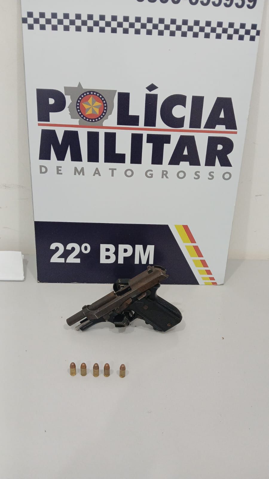 Perseguição policial termina com criminoso armado preso em Peixoto de Azevedo