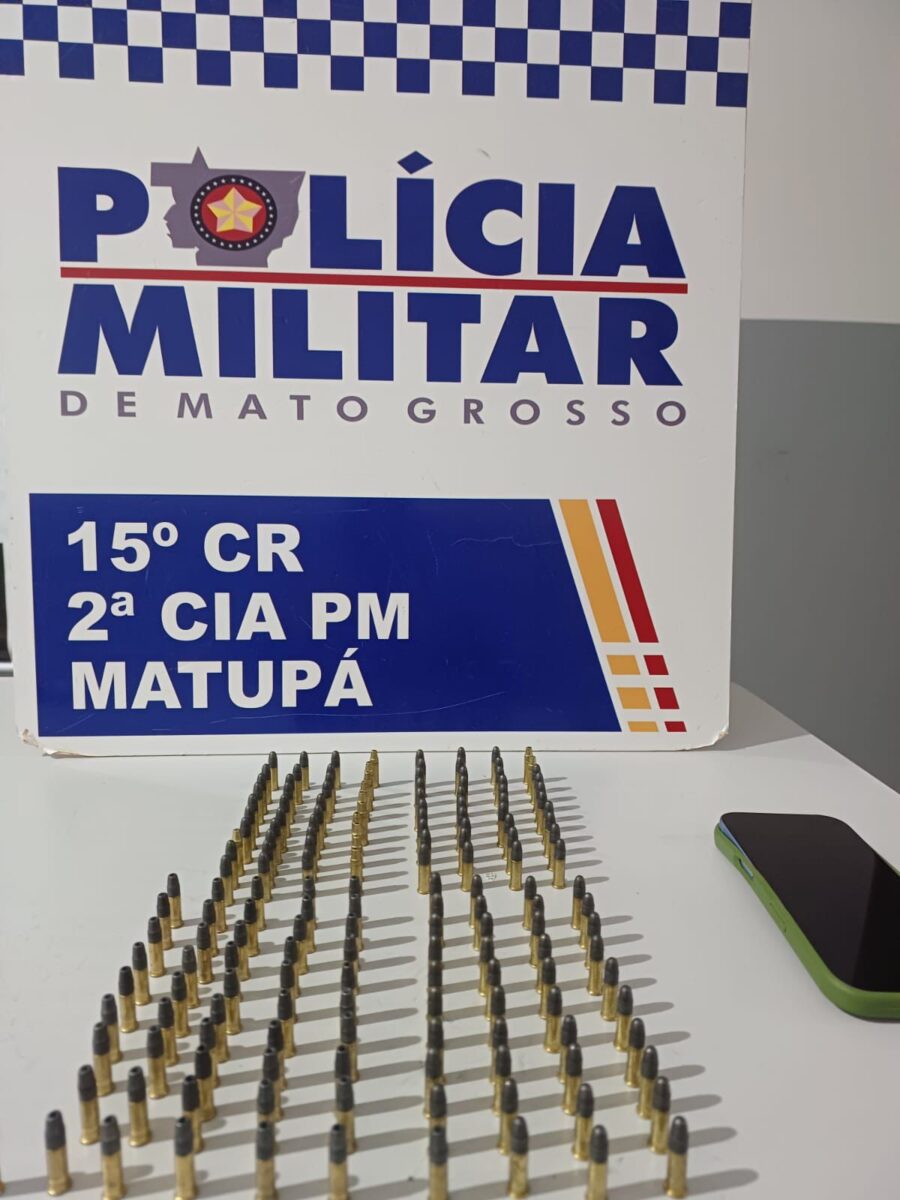 Motorista é preso com 169 munições após direção perigosa no centro de Matupá