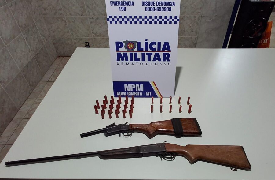 Tolerância Zero: PM age rápido, prende agressor e apreende armas após ameaças contra mulher e criança