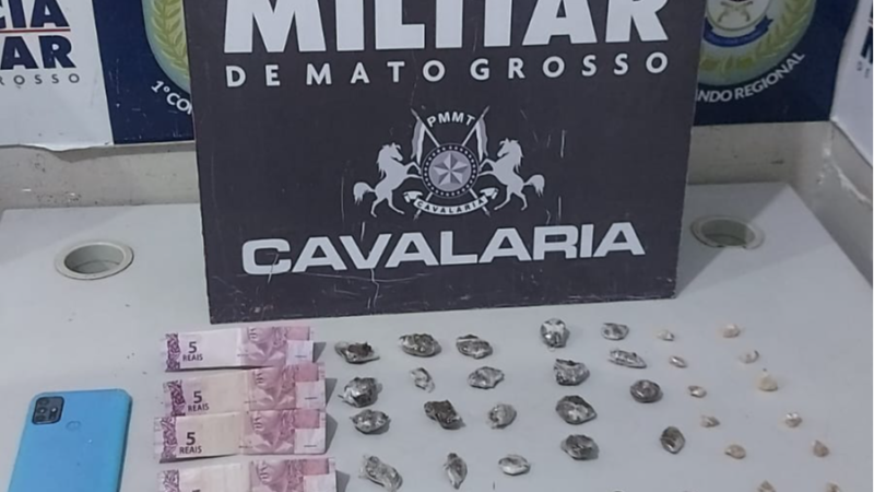Cavalaria prende dois por tráfico de drogas durante operação em Cuiabá