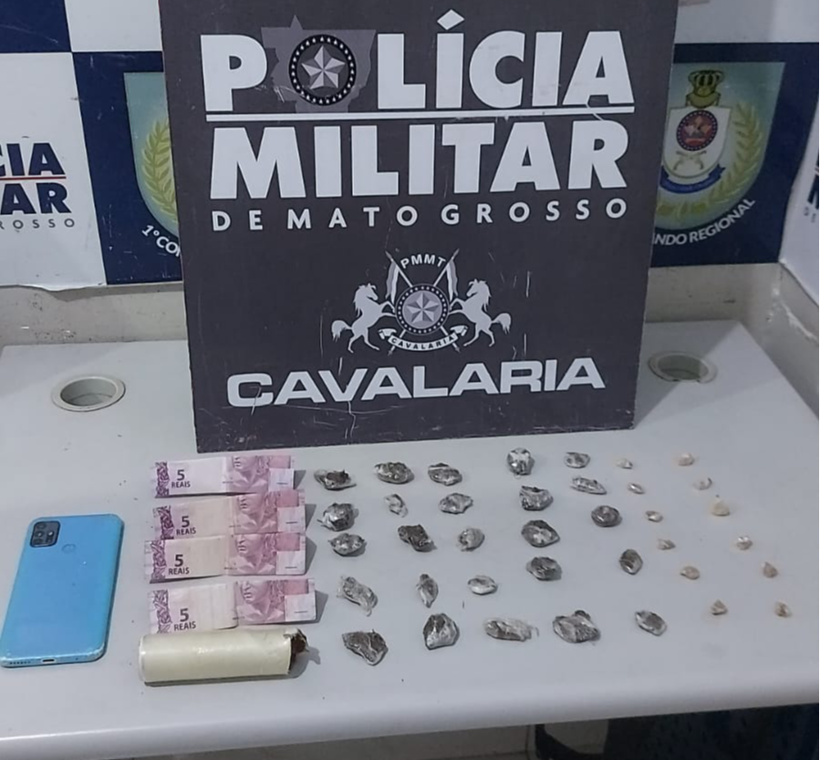 Cavalaria prende dois por tráfico de drogas durante operação em Cuiabá