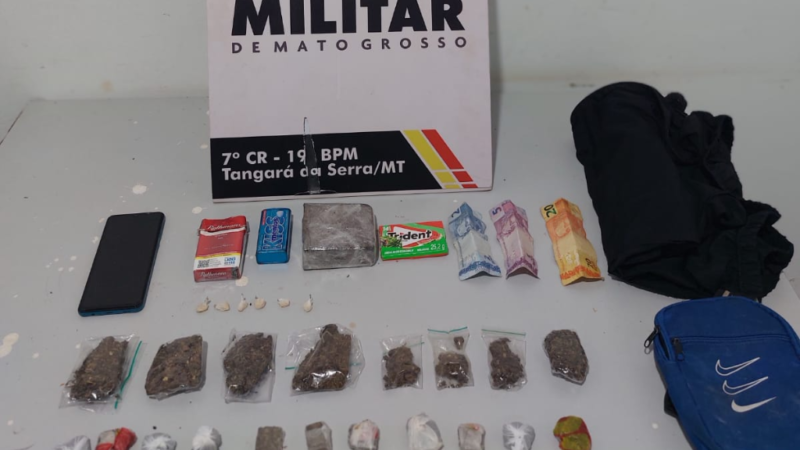 Operação Tolerância Zero prende dois suspeitos por tráfico de drogas em Tangará da Serra