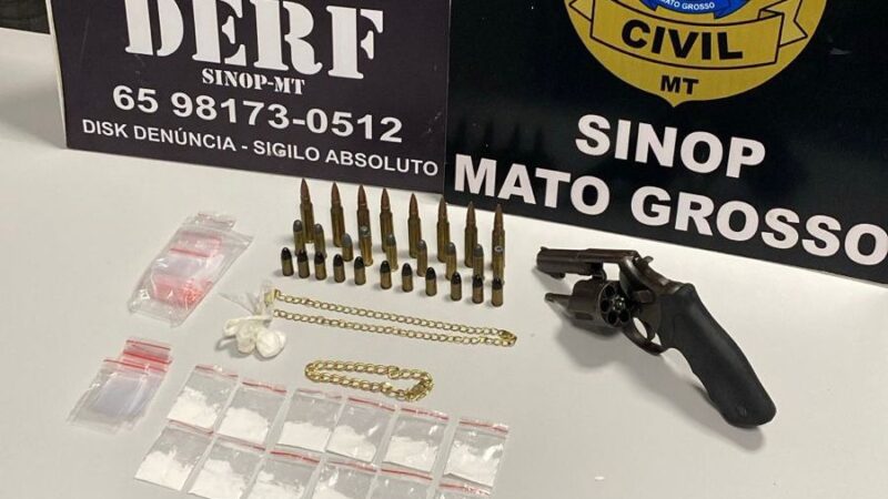 DERF prende em Sinop dois envolvidos em assalto com reféns em Cláudia; polícia caça terceiro suspeito