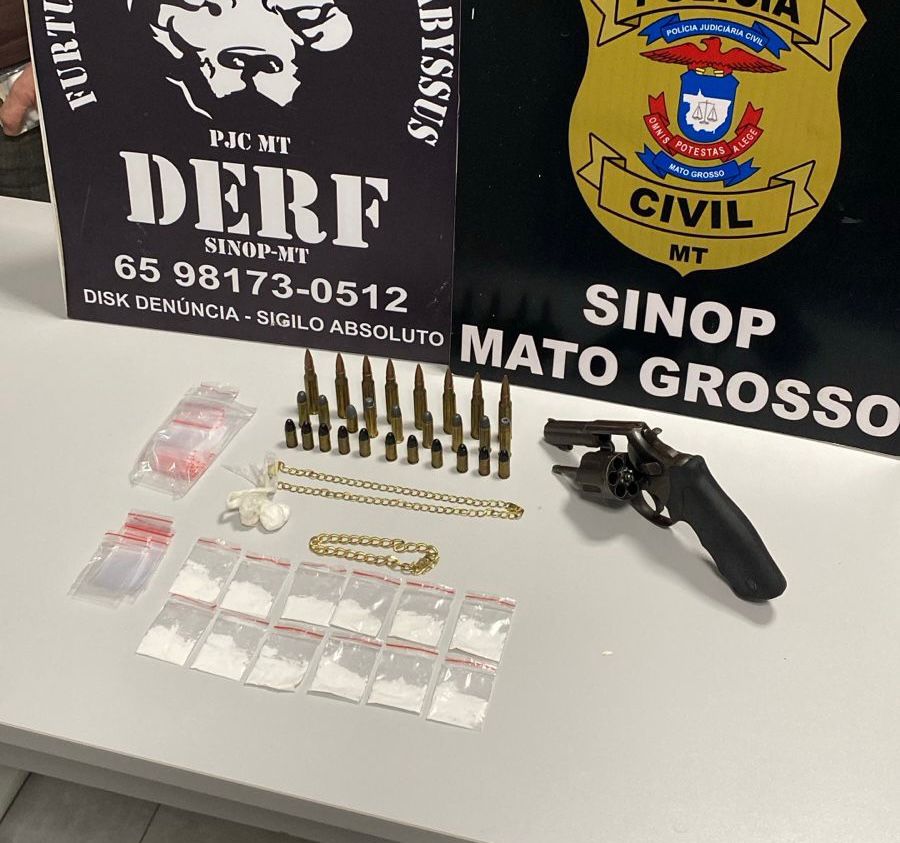 DERF prende em Sinop dois envolvidos em assalto com reféns em Cláudia; polícia caça terceiro suspeito