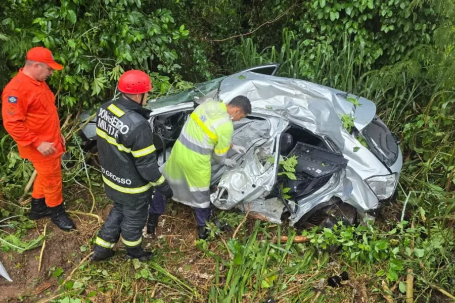 Lamentável! Jovem recém-casado morre em acidente a caminho da lua de mel em Mato Grosso