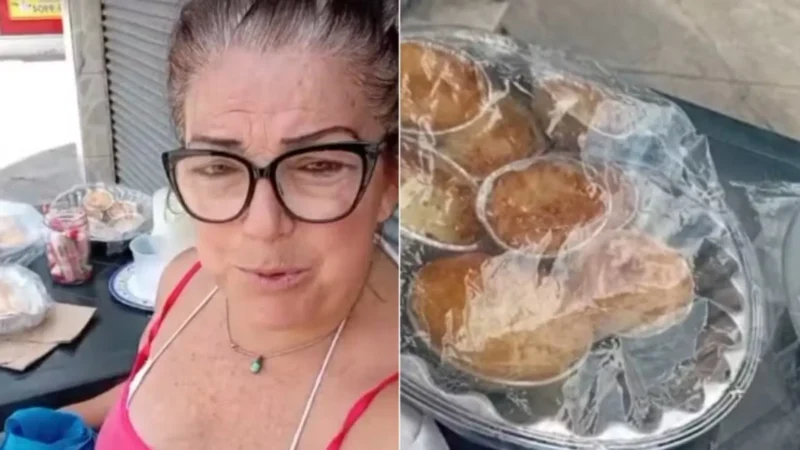 Lembra dela? Musa dos anos 90 vende empadas pelas ruas do Rio
