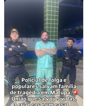 Herói: PM mergulha em carro submerso, reanima criança e salva cinco pessoas de tragédia