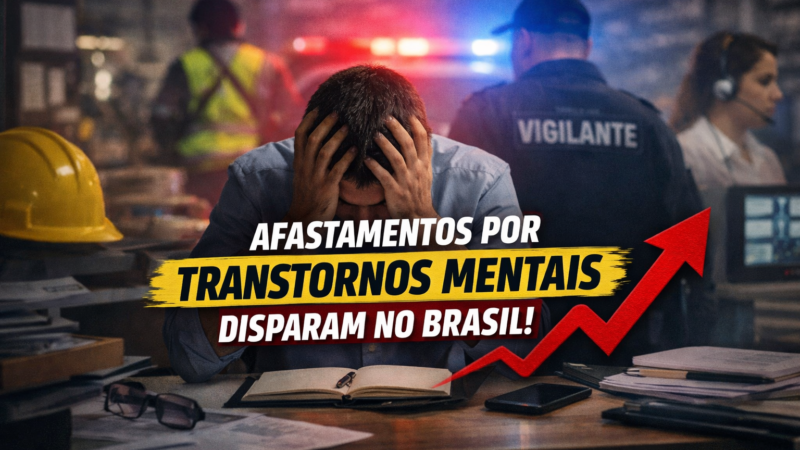 Brasil registra recorde de afastamentos por transtornos mentais e ranking expõe profissões mais afetadas – saiba quais são