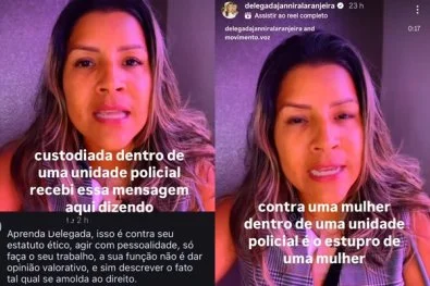 VÍDEO: Delegada denuncia intimidação após defender punição de policial acusado de estupro em Sorriso