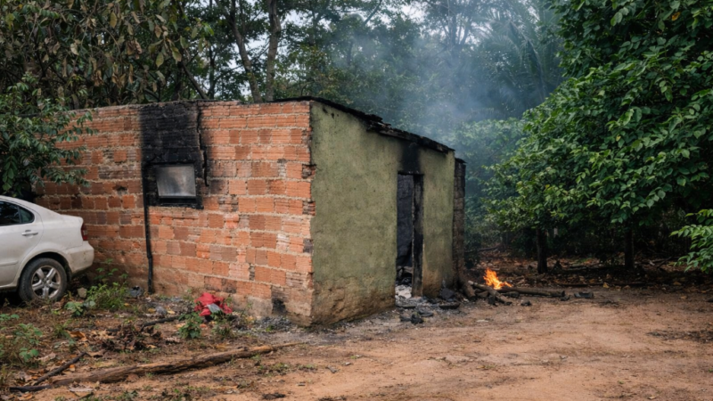Homem é preso após incendiar residência na madrugada em Nova Lacerda