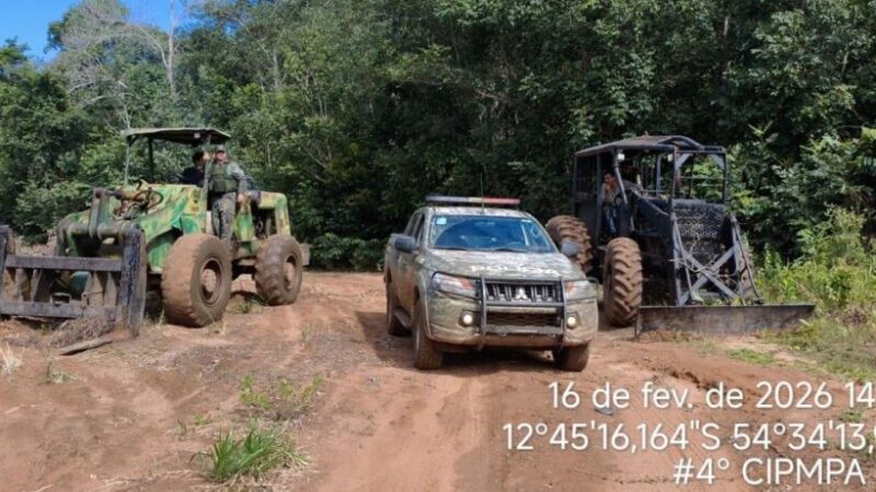 Polícia Militar Ambiental fecha base de extração ilegal na Estação Ecológica Rio Ronuro