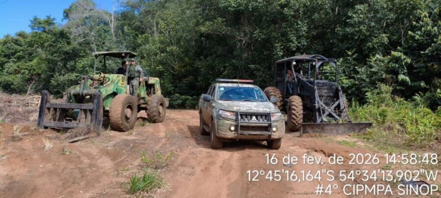 Polícia Militar Ambiental fecha base de extração ilegal na Estação Ecológica Rio Ronuro