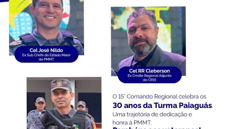 Turma Paiaguás celebra 30 anos de dedicação e legado na PMMT