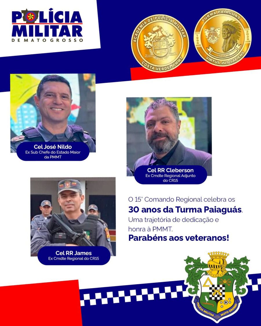 Turma Paiaguás celebra 30 anos de dedicação e legado na PMMT