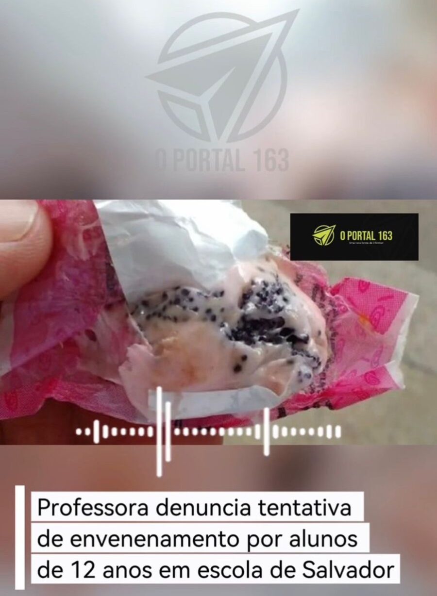 Professora denuncia tentativa de envenenamento por alunos de 12 anos em escola de Salvador – confira áudio de professora;