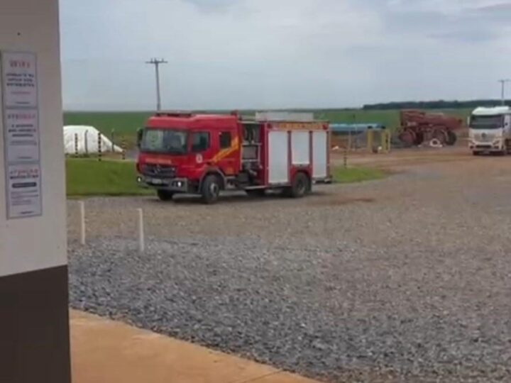 Vazamento de gás em armazém mobiliza bombeiros e deixa funcionário desacordado em Sorriso