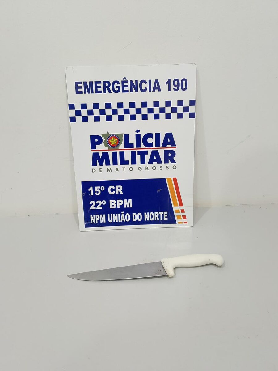 Tragédia evitada: PM prende agressor armado com faca e salva mulher