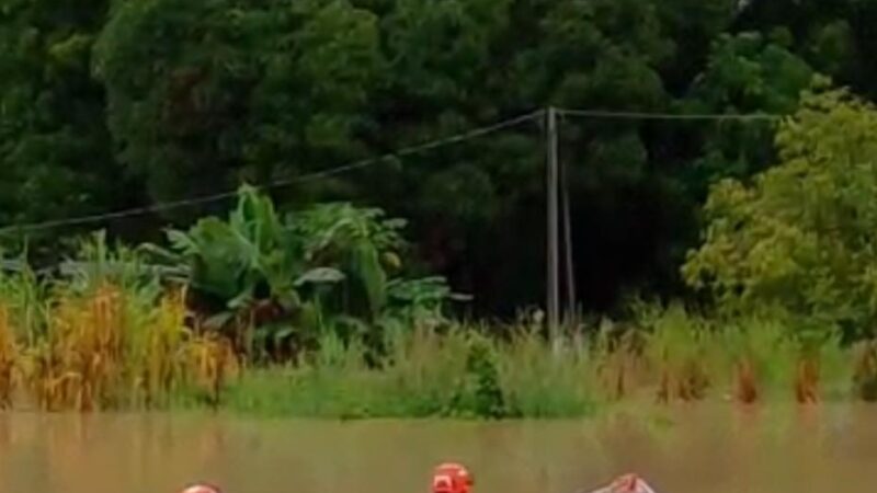 Idosos são resgatados de casa alagada após forte chuva em Guarantã do Norte