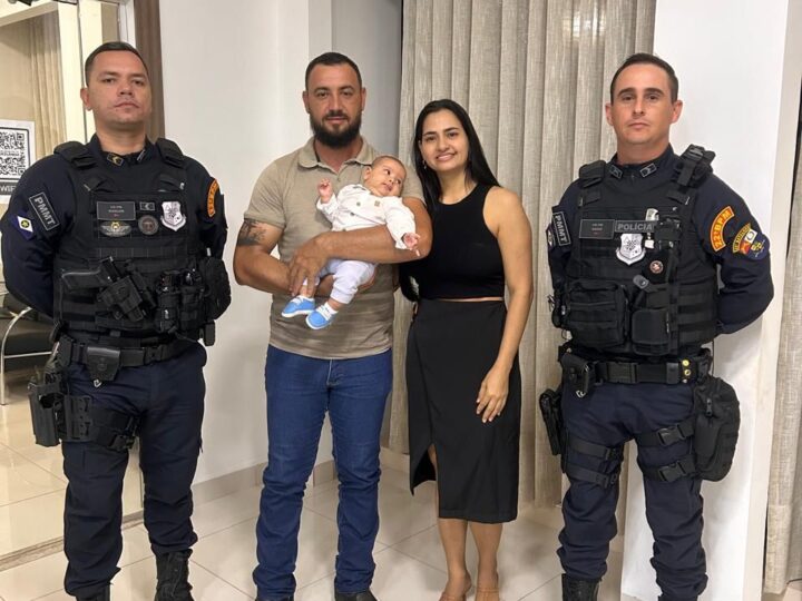 Heróis fardados: policiais são homenageados por salvar bebê de 30 dias em Marcelândia