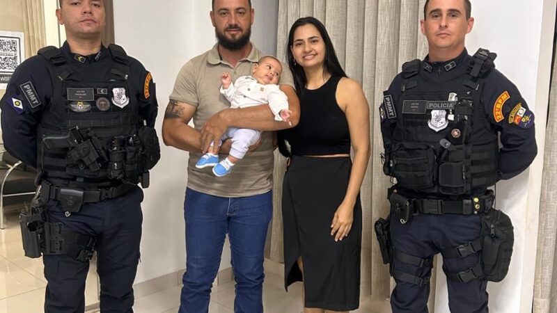 Heróis fardados: policiais são homenageados por salvar bebê de 30 dias em Marcelândia