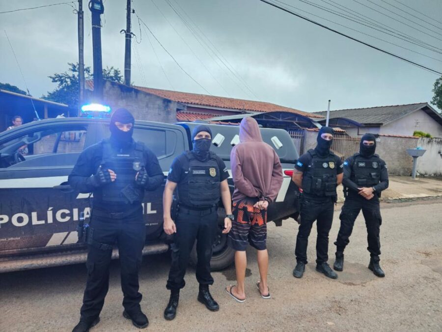 Operação “Carbono” mira facção com atuação em quatro cidades de MT; três são presos em flagrante