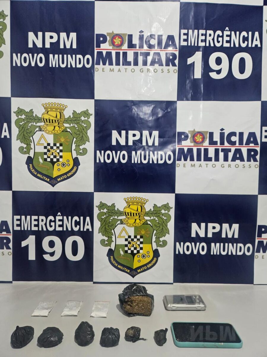 Denúncia anônima leva à apreensão de drogas e menor é encaminhado à delegacia em Novo Mundo