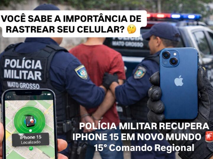 Polícia Militar recupera iPhone 15 furtado e detém suspeita em Novo Mundo